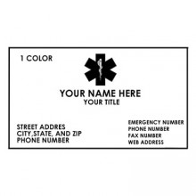Tarjeta a relieve 
Un Color