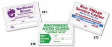 Service Sticker 
Static Cling